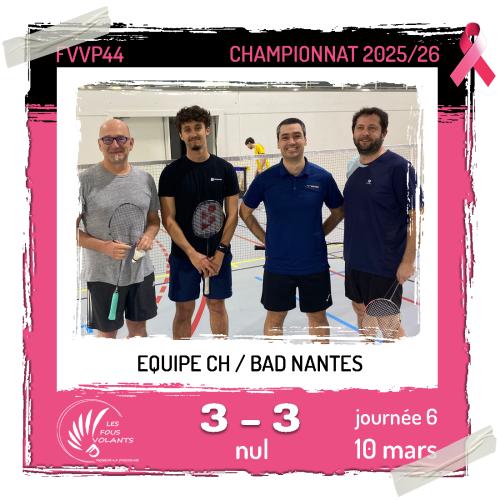 Rencontre J6 de la CH : Vigneux contre Bad Nantes (nul)